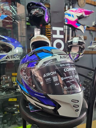 Casco Airoh Connor Azul y Blanco