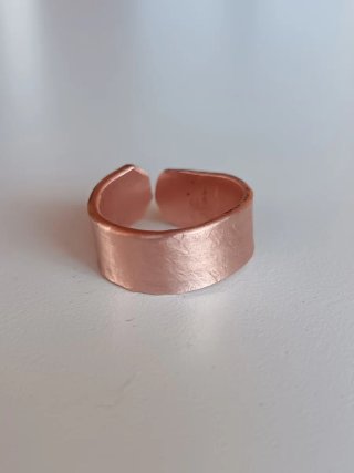 Anillo de unisex ancho de cobre