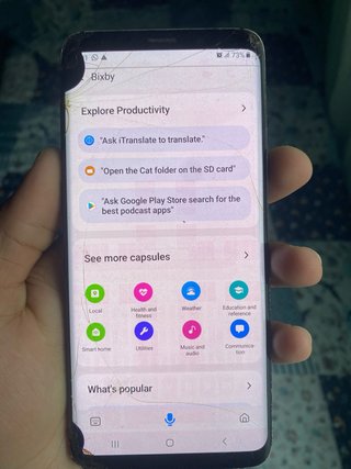 Samsung Galaxy S9+ con schermo curvo