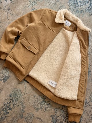 Devred 1902 Camel Faux Suede Sherpa Lined...