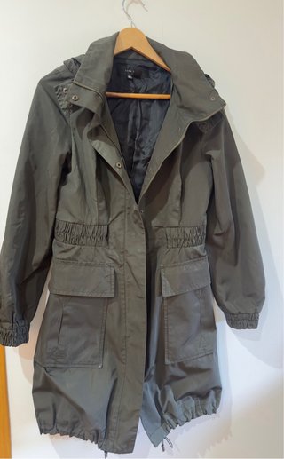 Parka Militar Zara Verde Caqui