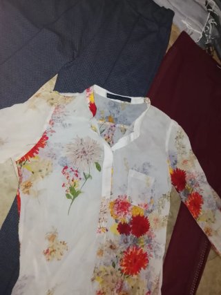 2 Pares de pantalones vestir + Blusa Zara + fular