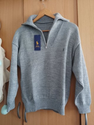 Jersey Ralph Lauren Gris Mujer