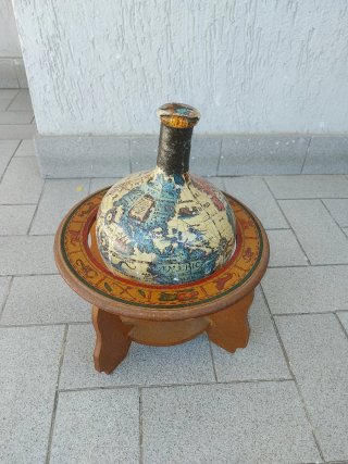 Mappamondo Bottiglia Vintage Anni 70
