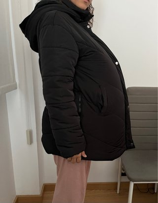 Abrigo de premamá negro