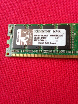 Memoria RAM Kingston 1GB DDR