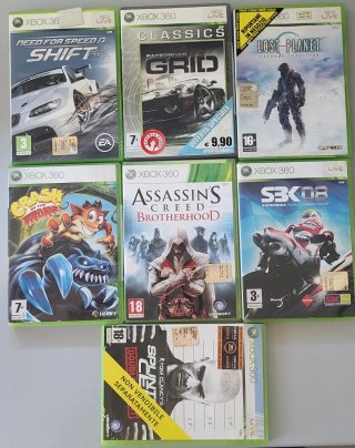 Lotto 7 Giochi Xbox 360 vendo Singolarmente