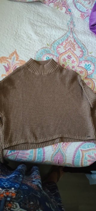 Jersey de punto marrón
