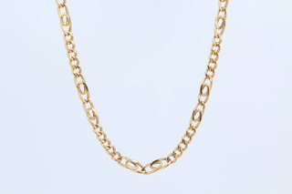Cadena Fígaro Hombre Oro 18 Kilates.R:043-02-00045