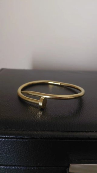 Brazalete de Acero Dorado