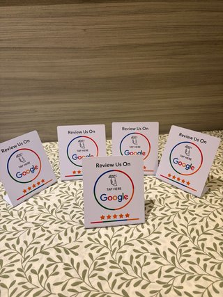 Set de 5 Tarjetas NFC Google Reviews