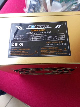 Alimentatore Colors-it 500W Golden Silent