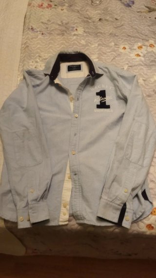 Camisa Hackett Snow Polo Azul Talla M