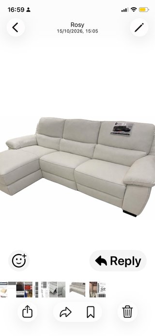 Sofá en L Natuzzi Blanco