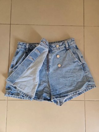 Falda pantalón vaquera azul talla M