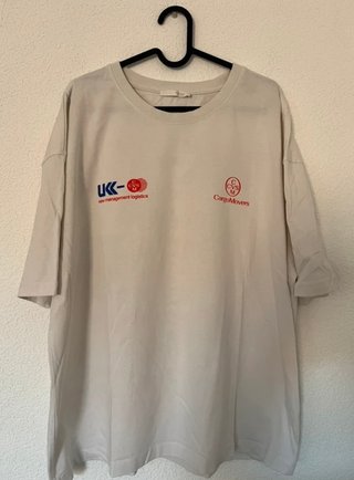 Camiseta Gráfica H&M Beige Talla XL