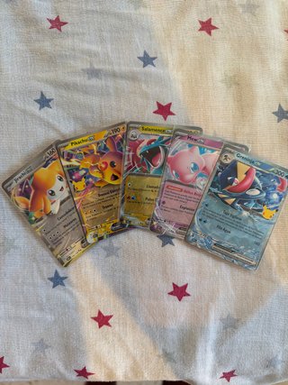 Lote 5 Cartas Pokémon EX 30 Aniversario