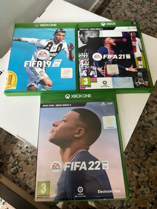 3 Juegos Xbox Fútbol (FIFA 19, 21, 22)