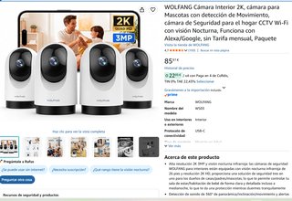 Cámara de Seguridad WOLFANG Interior 2K
