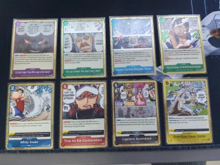 Lote 8 Cartas Evento Dorado One Piece TCG (Inglés)