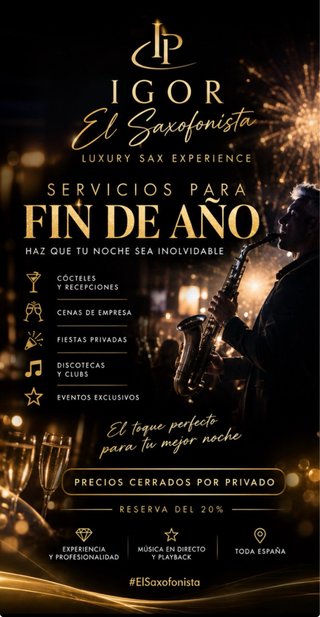 Saxofonista para eventos