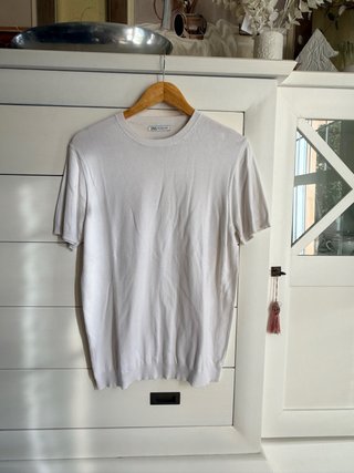 Camiseta Blanca Zara Talla S