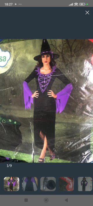 Disfraz de Bruja Atosa Talla M
