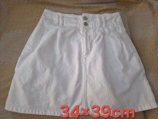 Minifalda vaquera blanca