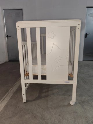 Cuna Infantil Micuna Blanca con Colchón y extras