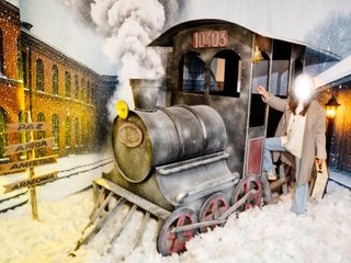Locomotora Decorativa para Estudio Fotográfico