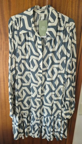 Vestido camisero H&M estampado