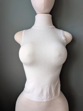 Jersey sin mangas blanco