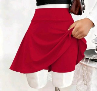 Falda pantalón roja