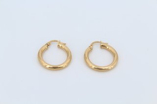 Pendientes de Aro Pequeños y Gruesos Oro 18K.R:178