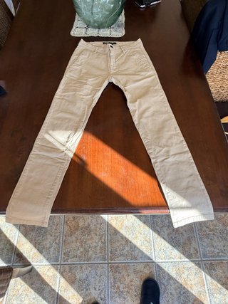 Pantalón Hombre Zara Beige