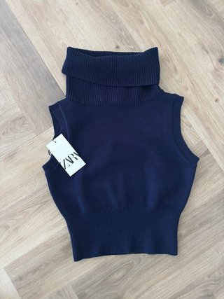 Jersey sin mangas de punto Zara