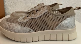 Zapatillas Confort Mujer Talla 39 Color Oro