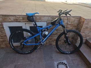 Bicicleta de Montaña Doble Suspensión Azul