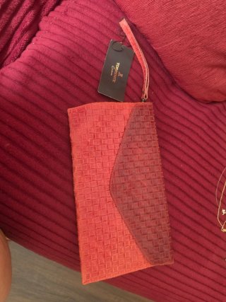 Bolso Cartera piel marca Torrente Rojo