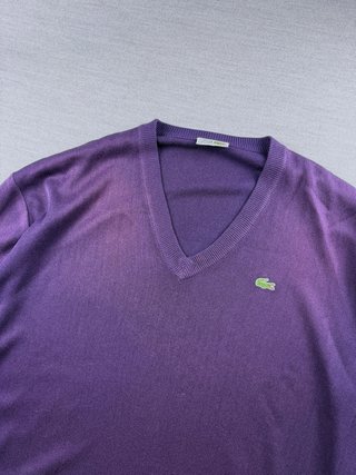 Vintage 90s Sweater Lacoste Purple Premium