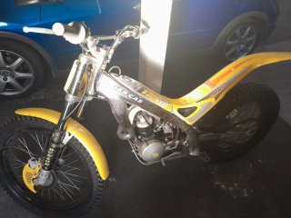 Moto de Trial Gas Gas Contact se cambia por bici