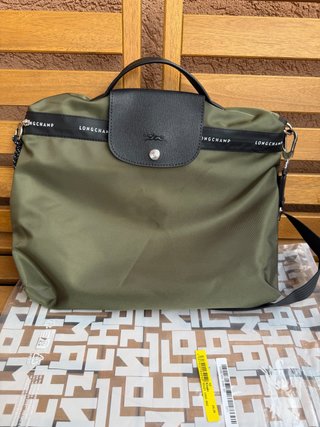 Portafolio Longchamp Verde Oliva