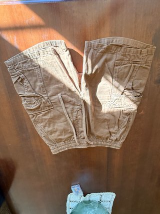 Pantalón corto de hombre talla S color marron