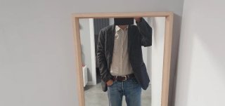 Americana de Tweed Gris