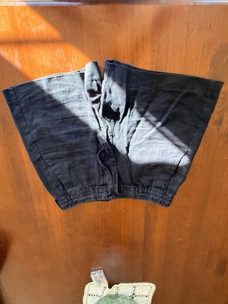 Pantalón corto negro Zara Talla M