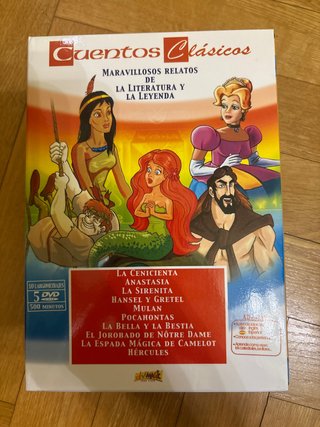 Pack 5 DVD Cuentos Clásicos