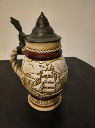 Boccale di Birra Vintage in Ceramica