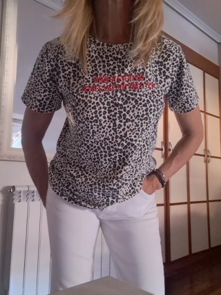 Camiseta de animal print  talla M