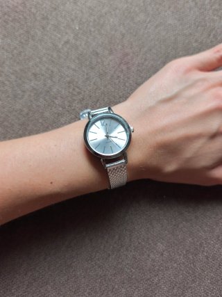 Orologio Quartz da donna argentato