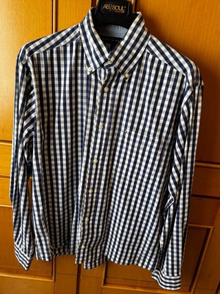 Camisa Tommy Hilfiger Cuadros Azul Talla S
